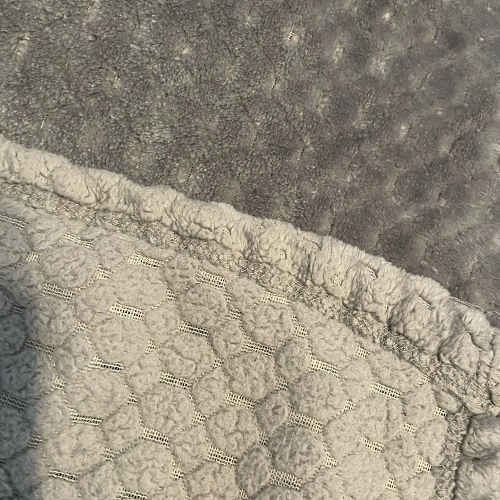 Luxurious Gray Throw Blanket